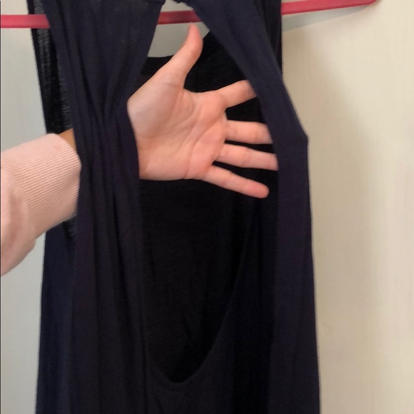 Navy Open Back Tank - Picture 4 of 4